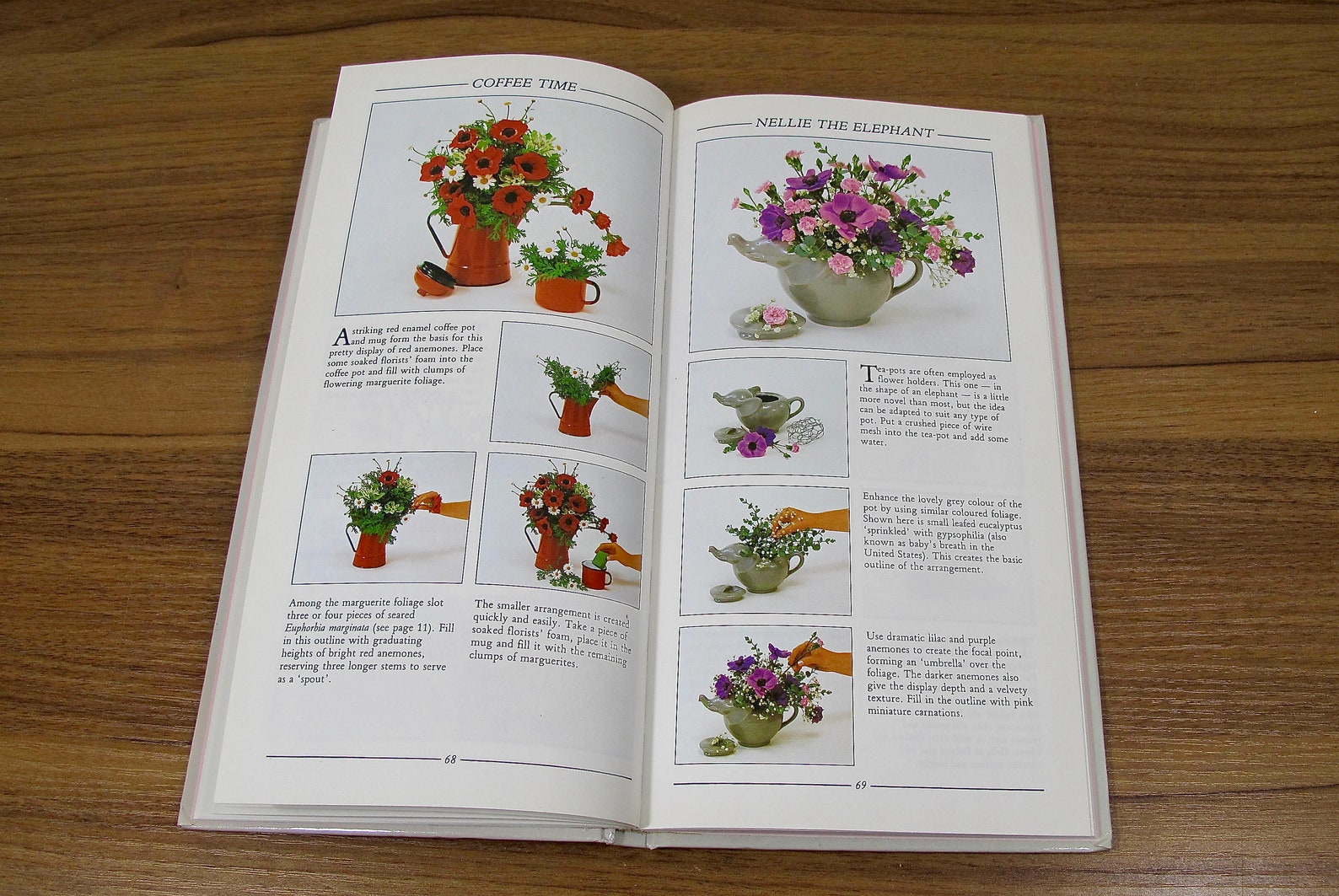 Vintage Flower Arranging Book Display Books Old Flower Etsy