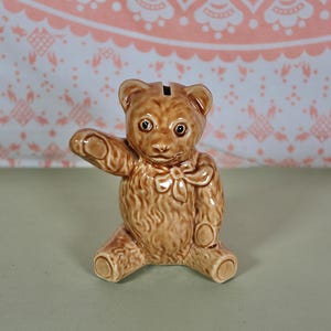 Vintage Ceramic Teddy Money Box Teddy Piggy Bank