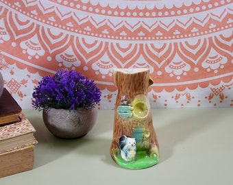 Vintage Vase Eastgate Fauna Hornsea Eichhörnchen Blockhaus Vase