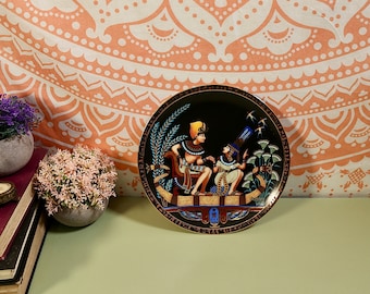 Nefertiti & Tutankhamun Porcelain Plates: 22K Gold Egypt Decor - Etsy