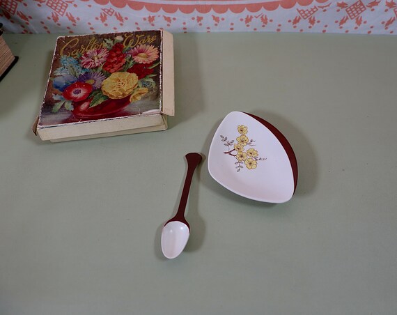 Plat Ancien En Verre Blush - Style Celtique, Pour Relish/sauce, Très Bon état