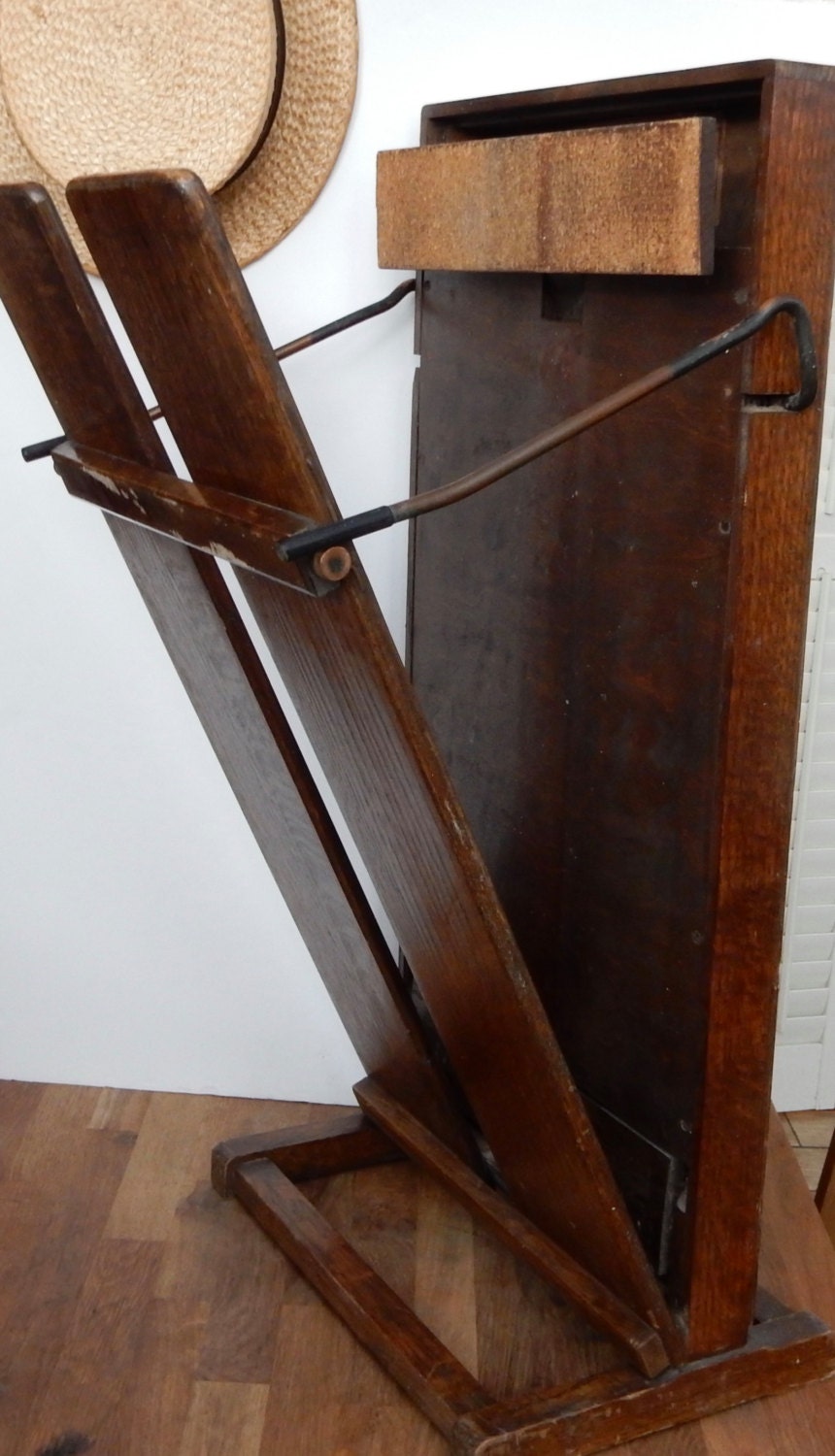 Vintage Rustic Wooden Trouser Press Great to use for display. Etsy