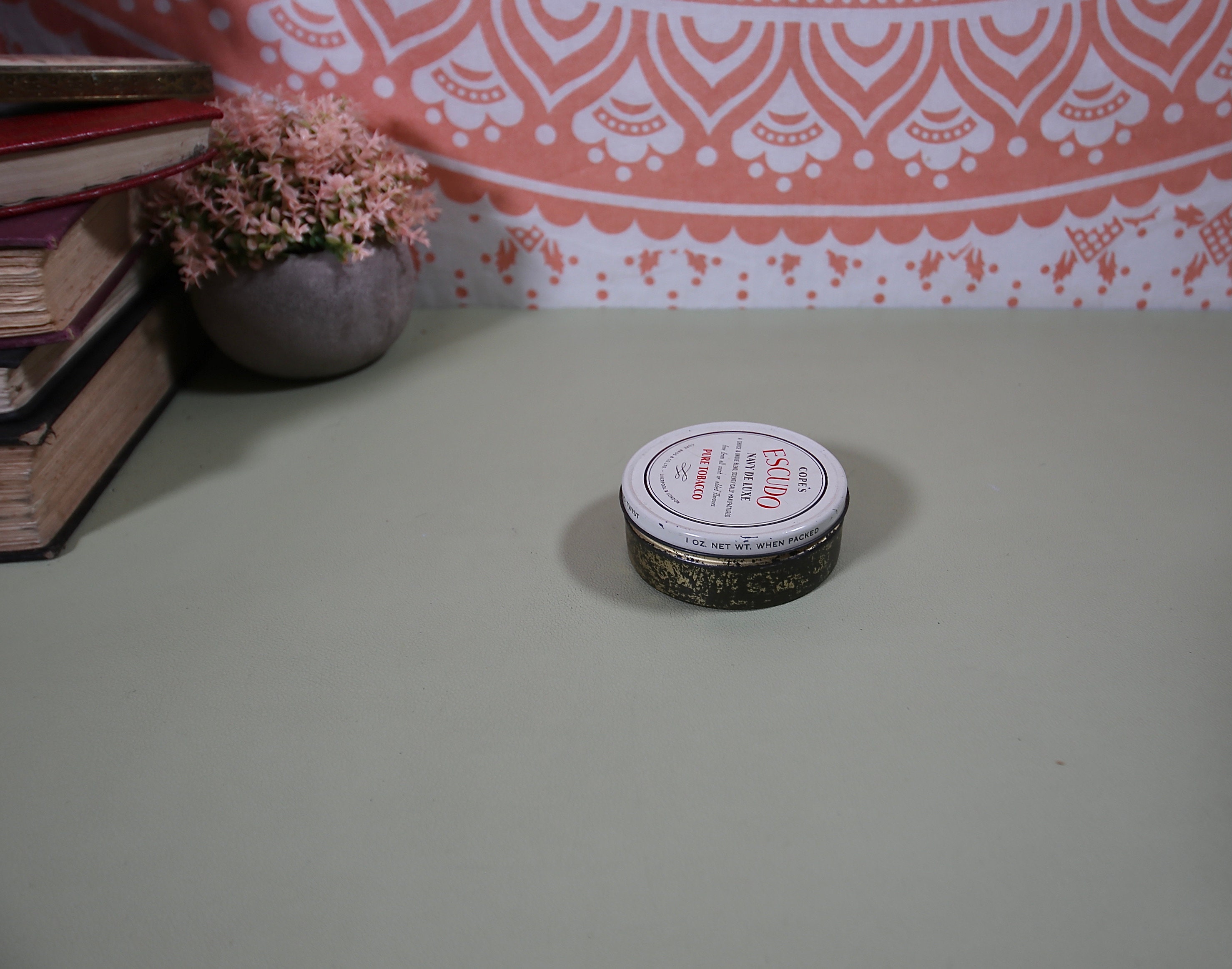 Vintage Tin Cope's Escudo Navy De Luxe Pure Tobacco Tin