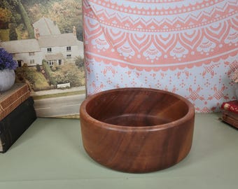 Vintage Bowl Rustic Wooden Bowl