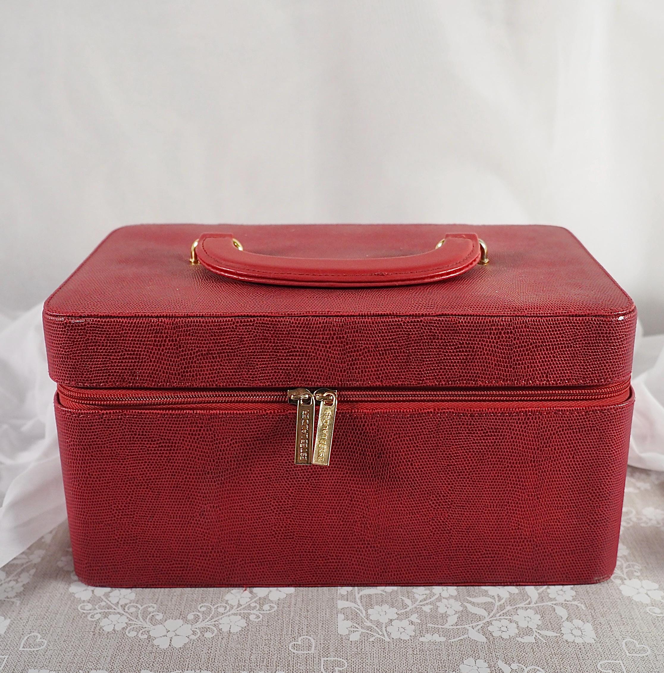 Vintage Red Estée Lauder Makeup Case - Etsy