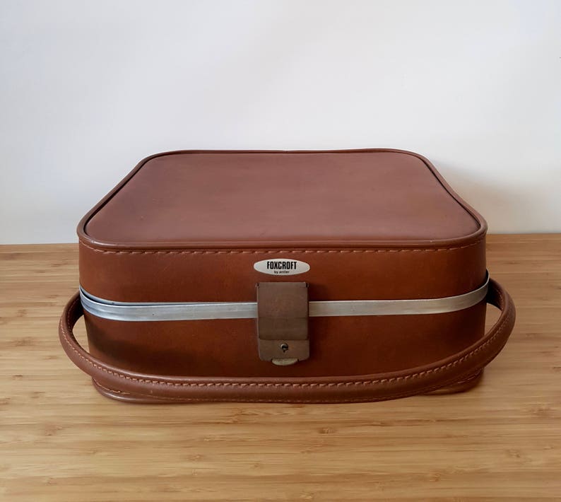 Vintage Brown Antler Suitcase Vanity Case Weekend Case Storage | Etsy
