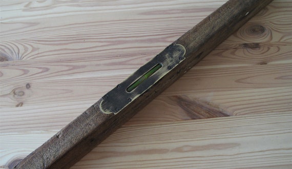wooden spirit level