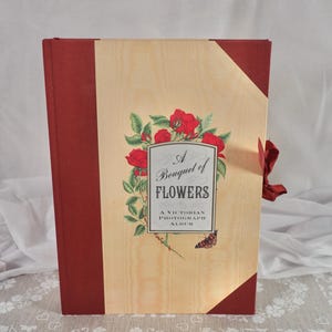 Vintage Victorian Photograph Album: Bouquet of Flowers
