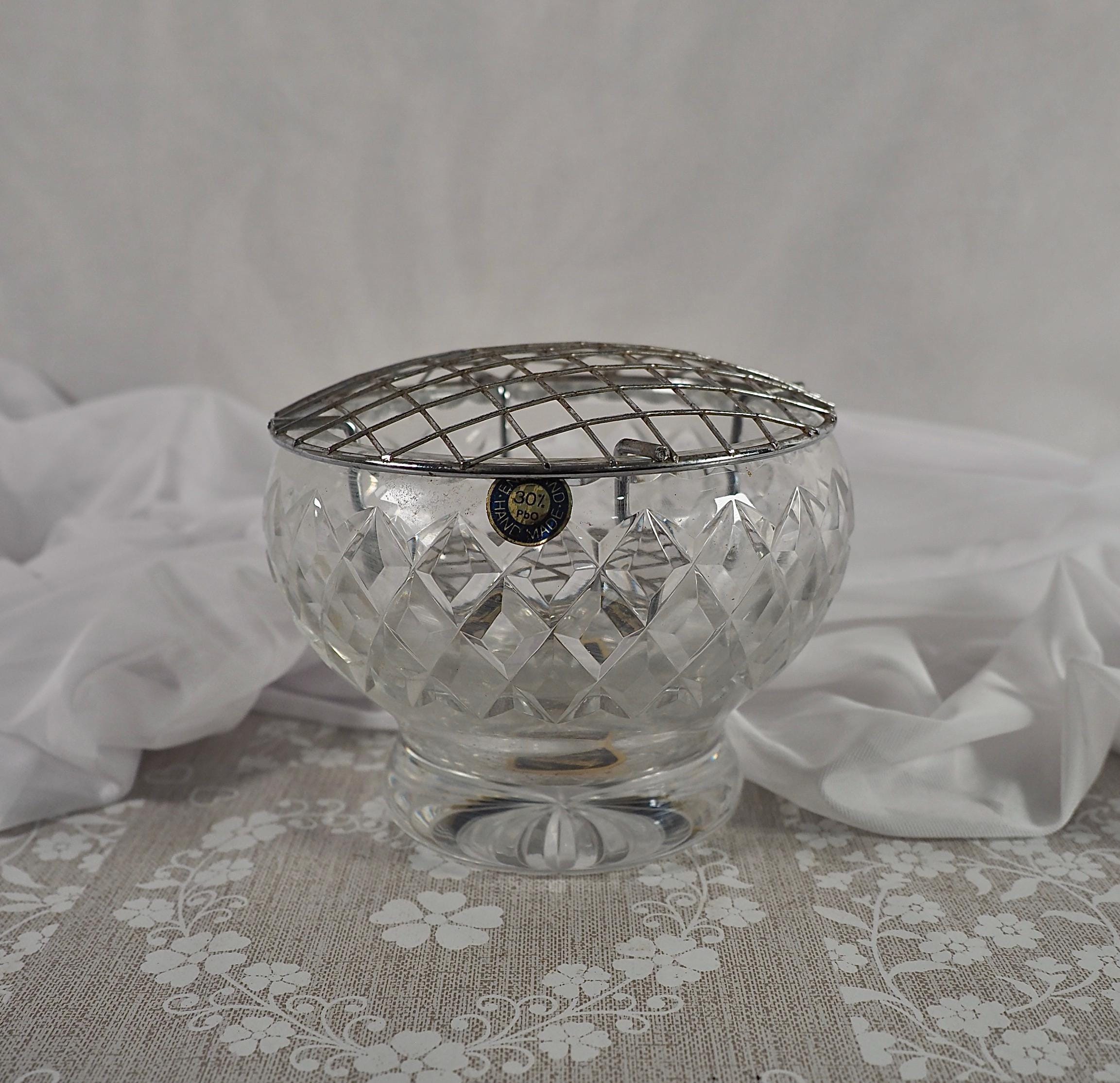 Royal Brierley Crystal Vase - Etsy