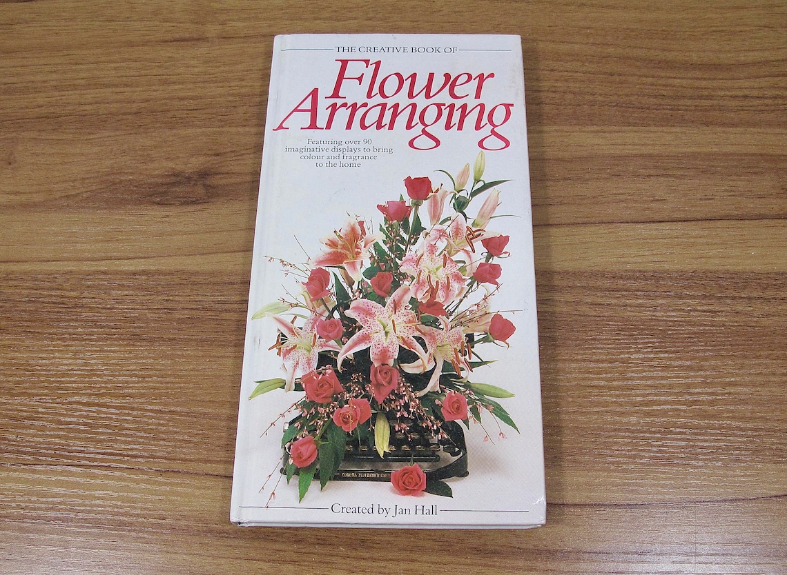 Vintage Flower Arranging Book Display Books Old Flower Etsy