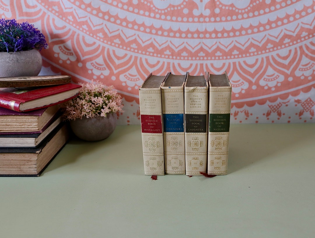 Vintage Book Collections For Sale Reference: Vintage Collection Of 4 Readers Digest Bedside Library Books
