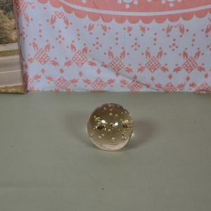 Vintage Round Glass Paperweight