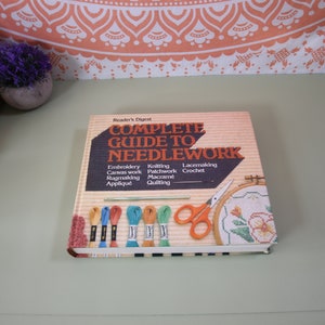 Vintage Book Readers Digest Complete Guide To Needlework Book Old Sewing Book