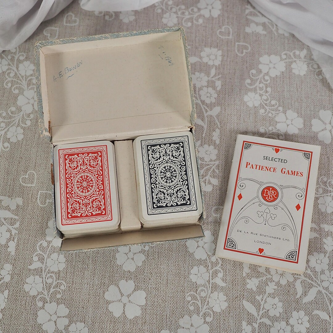 vintage-patience-mini-playing-cards-2-decks-de-la-rue-stationers-london
