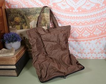 Vintage Shopping Bag Folding Shopping Bag Folds Into A Wallet.