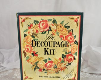Vintage The Decoupage Kit Book By Belinda Ballantine Old Crafting Book
