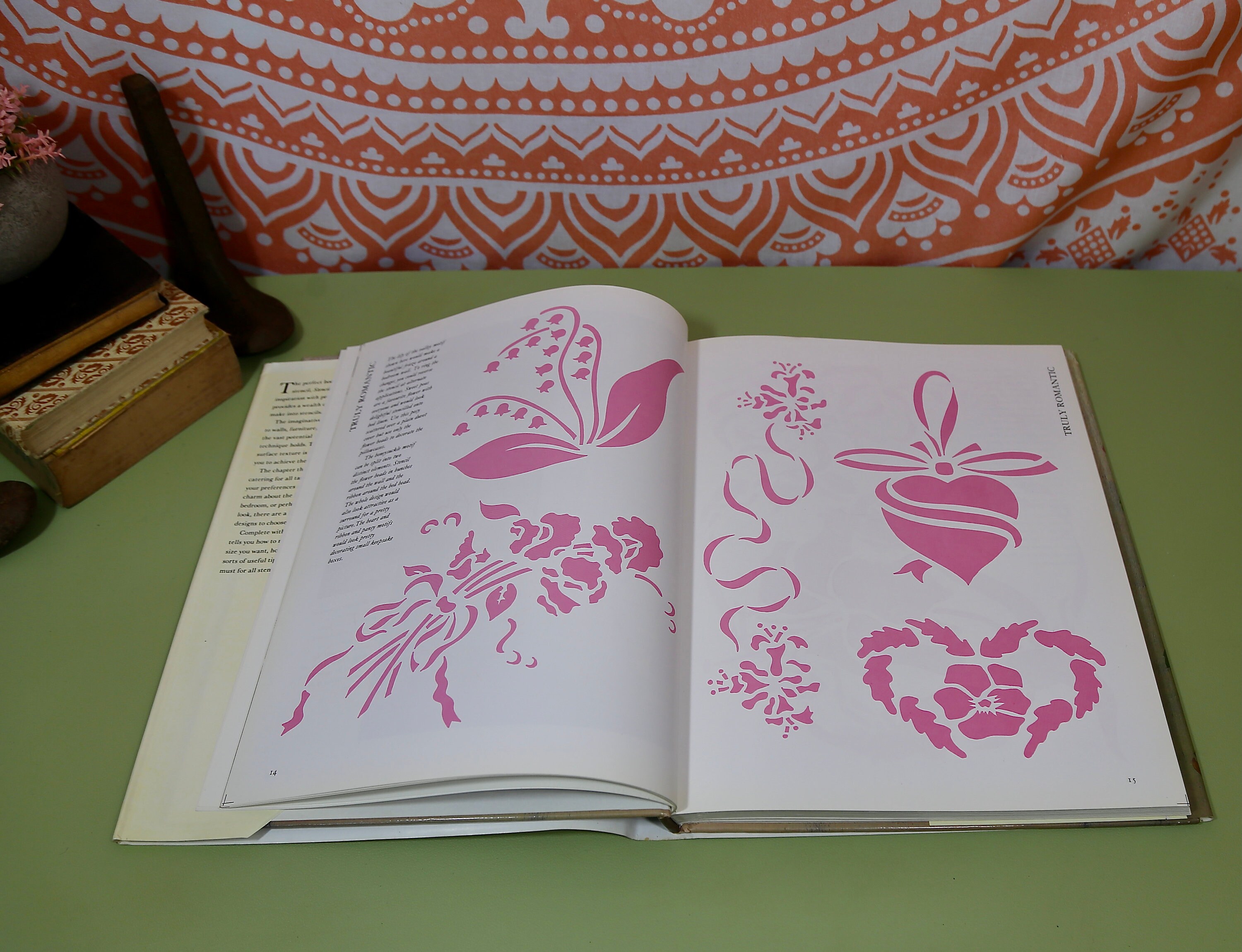Vintage Book Stencil Source Book - Etsy
