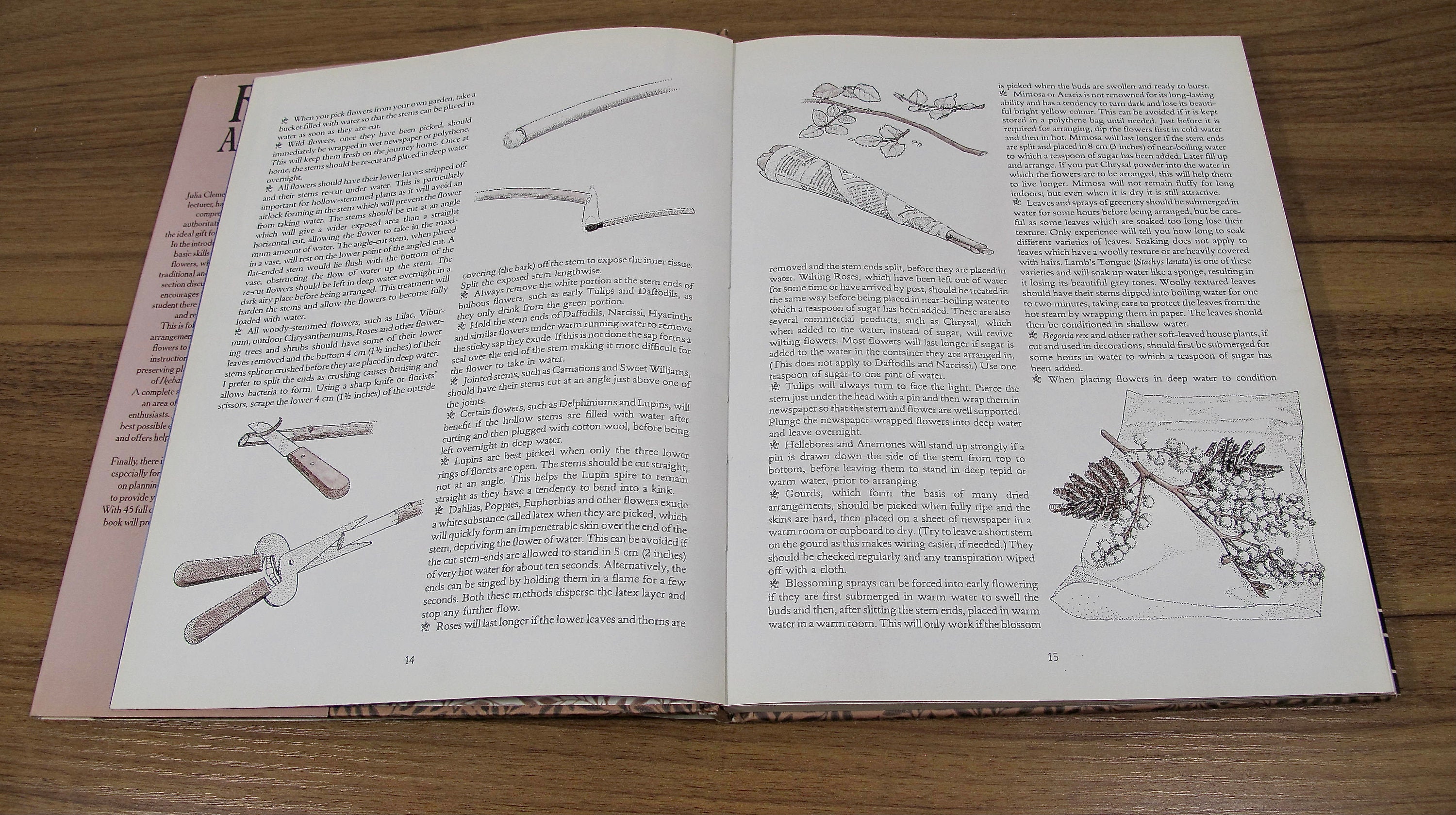 Vintage Flower Arranging Book Display Books Old Flower Etsy