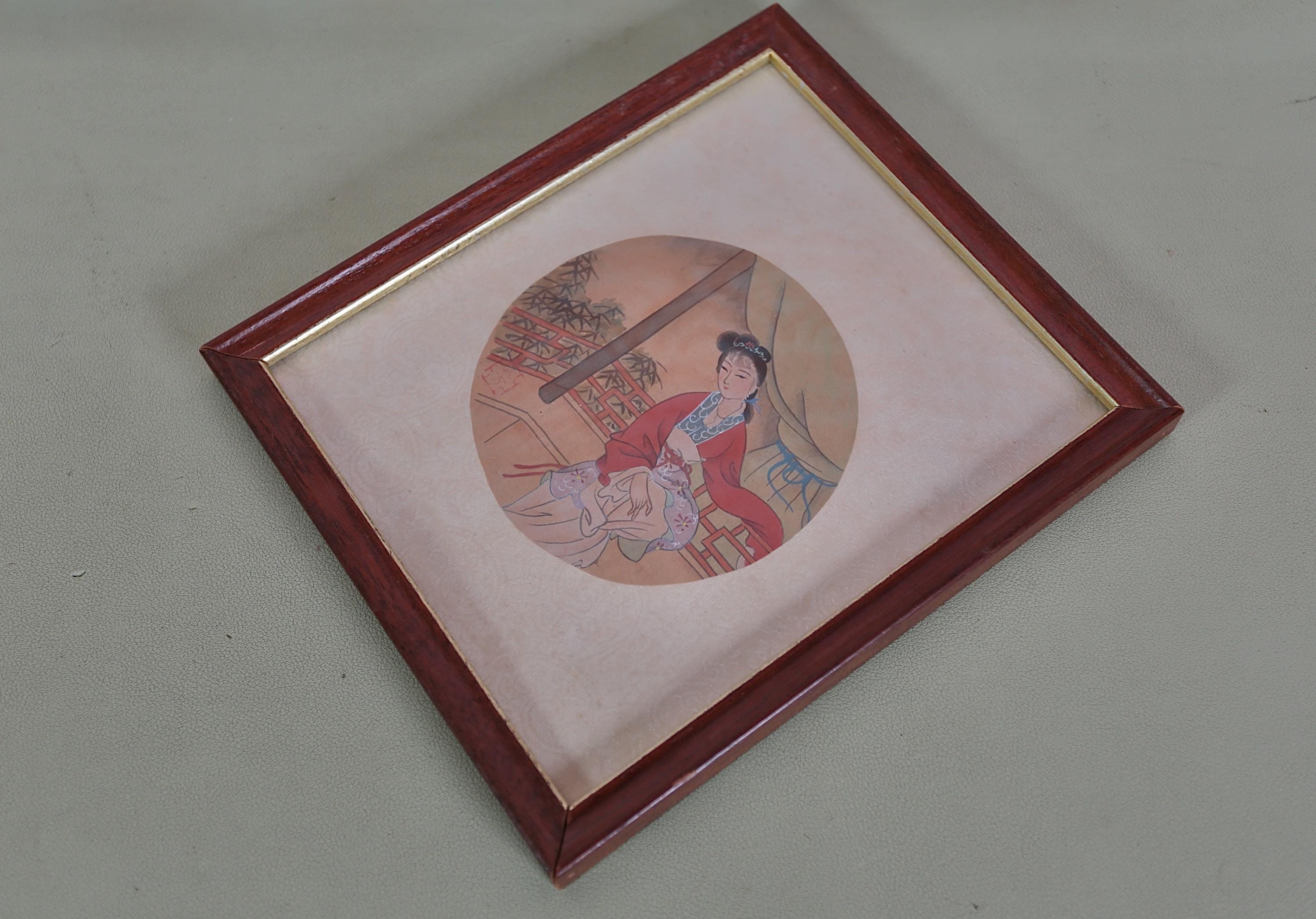 Vintage Small Oriental Picture - Etsy