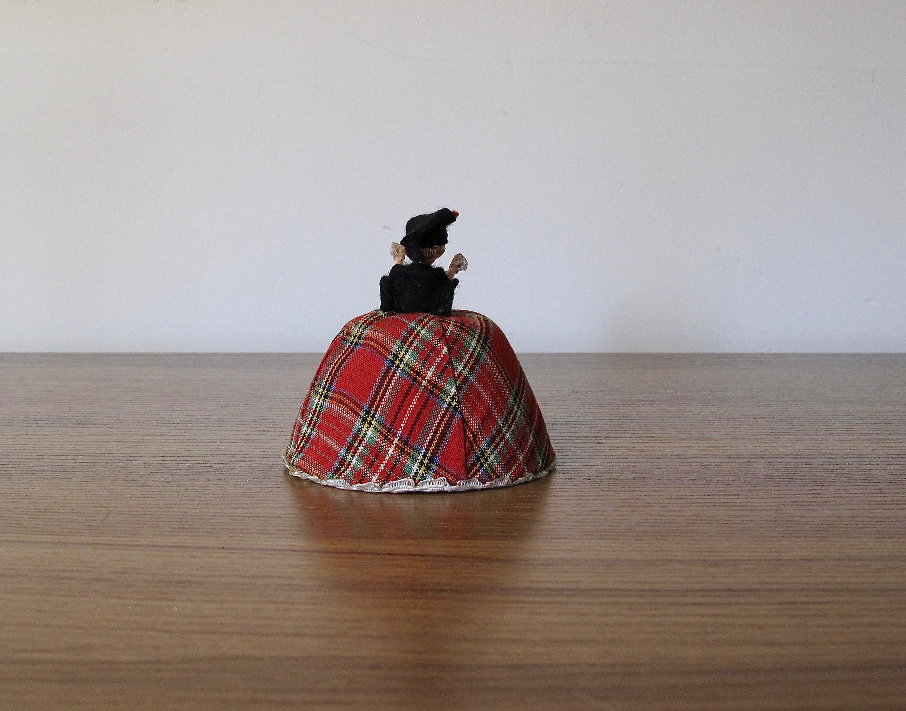 Vintage Tartan Lady Pin Cushion Old Tartan Pin Cushion Retro Etsy