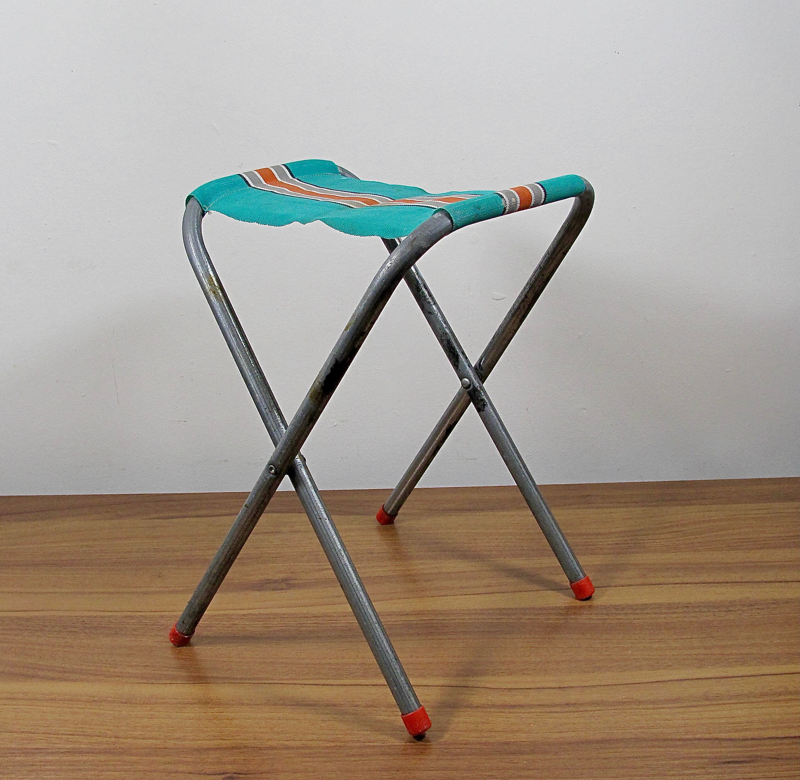 Vintage Folding Camping Stool Rustic Camping Stool Retro Boho Etsy