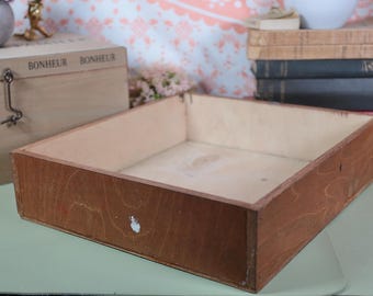 Vintage Rustic Wooden Storage Box