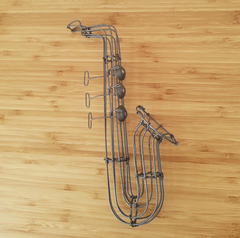 Vintage Wire Saxophone Ornament Retro Boho Wire Ornaments Wire Etsy