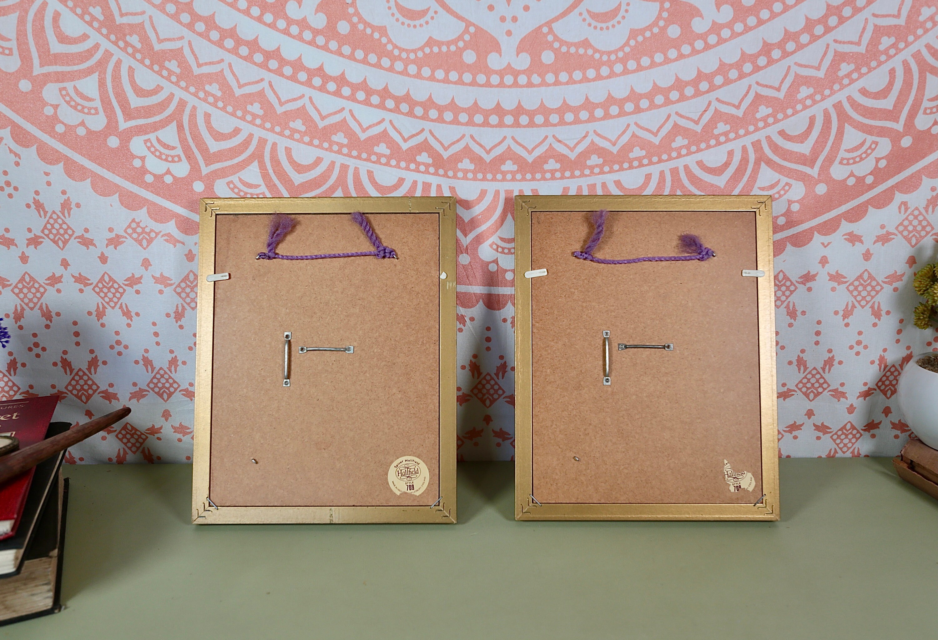 Vintage Pair of Gold Coloured Photo Frames Old Halifield Photo Etsy UK