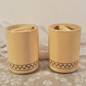 Vintage Marks And Spencers Storage Canisters Set Of 2