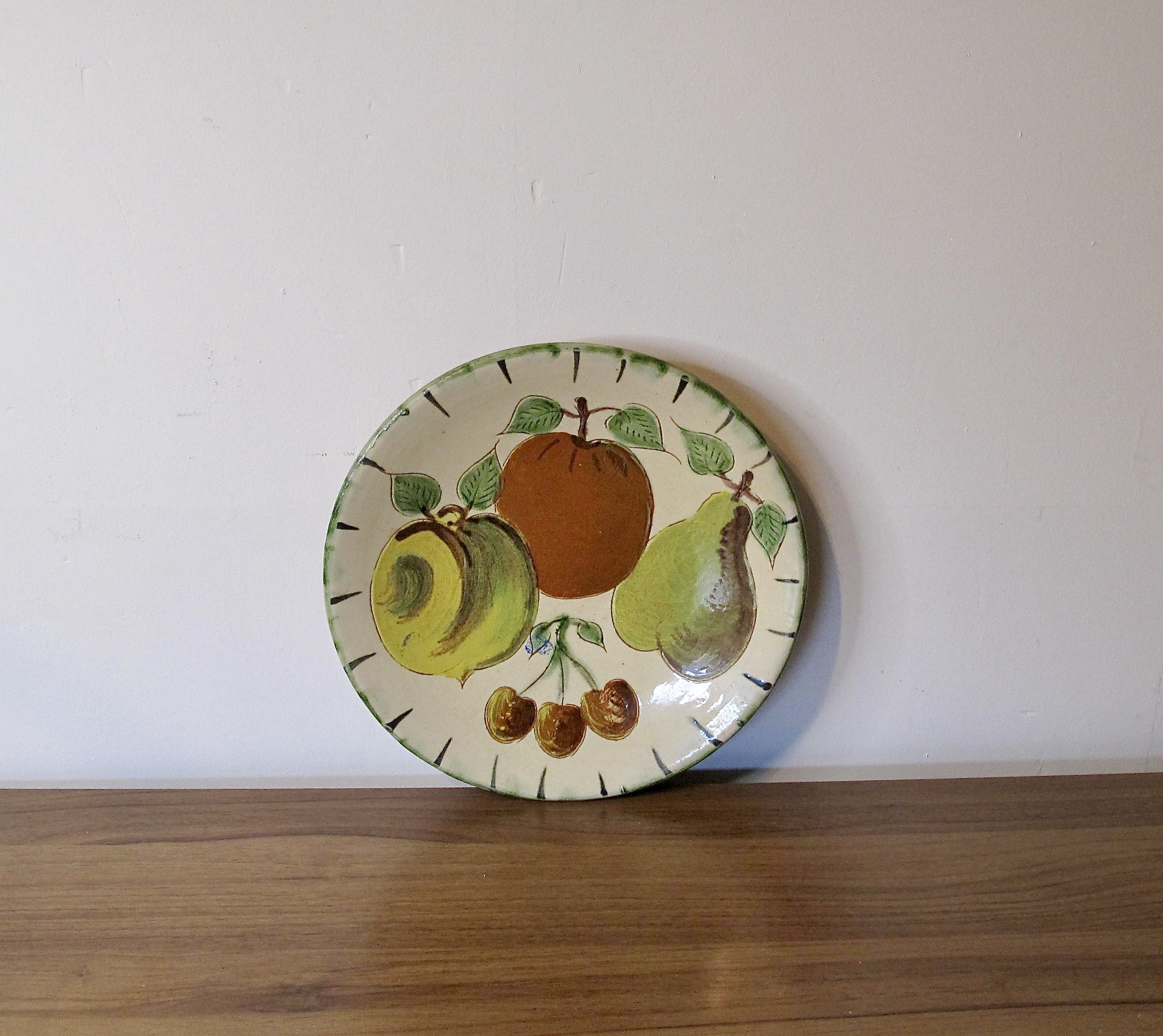 Vintage Fruit Wall Hanging Plate Old Fruit Wall Hanging Plates Etsy UK