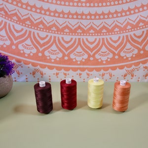 Vintage Cotton Reel Sewing Threads: Set of 4