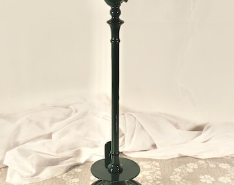 Vintage Cast Iron Paper Towel Holder Green French Kitchen Roll Holder