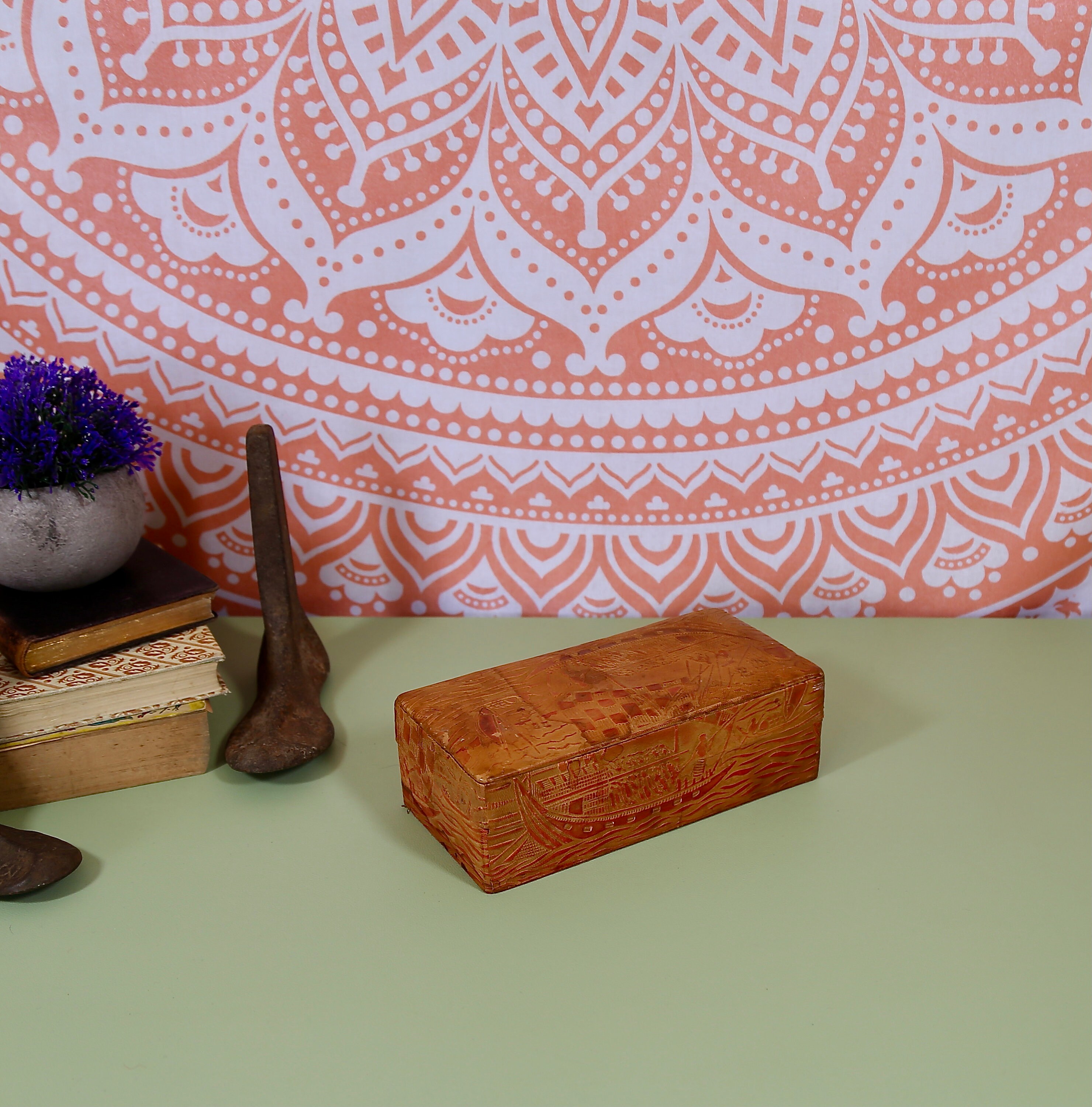 Vintage Rustikale Aufbewahrungsbox Boho Alte | Etsy