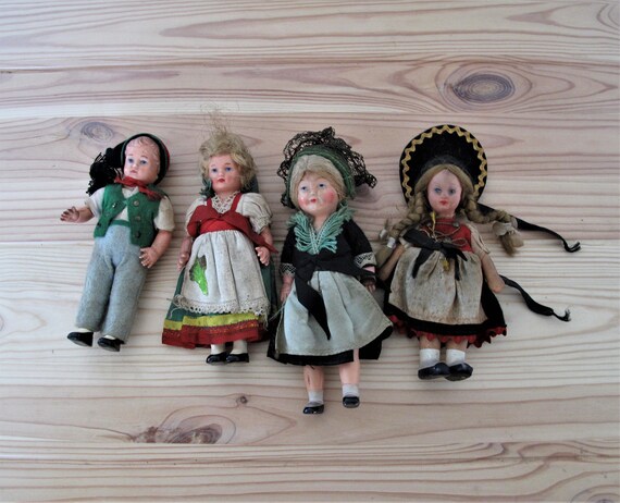vintage small dolls