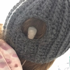 BAHA Hat Bi-lateral with pom pom