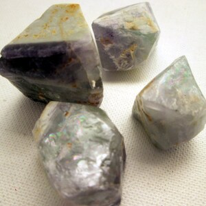 Chunks of Purple Fluorite banded hand mined