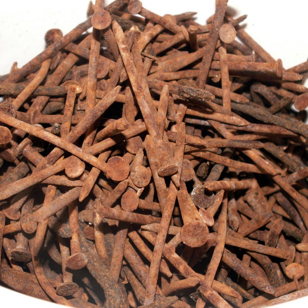 Old Rusty Nails, Bent Nails,Various Shapes and Sizes, Reclaimed Nails