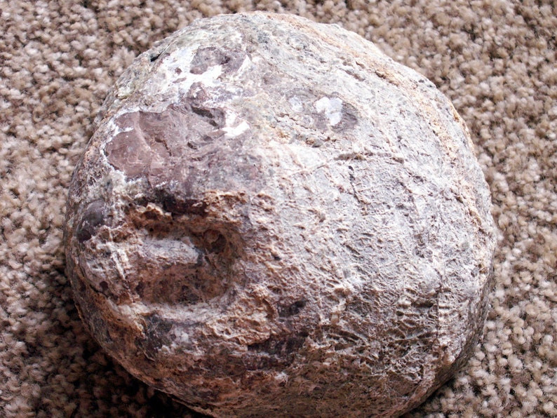 Geoded Thunder egg stone quartz image 5