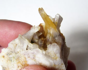 Quartz Crystal Cluster Druzy stained with Iron Oxide