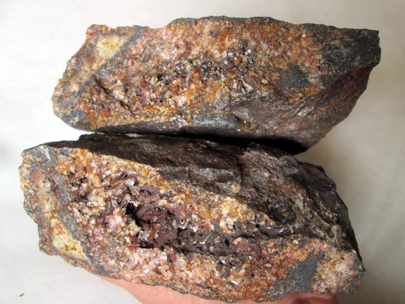 Flame Aura Titanium Plated Specimen from Michigan ONE Specular Hematite