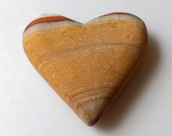 Puffy Wonderstone Heart Sandstone rhyolite Jasper Picture Rock Wedding decor