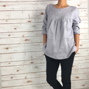 LT 1813/100% LINEN Blouse