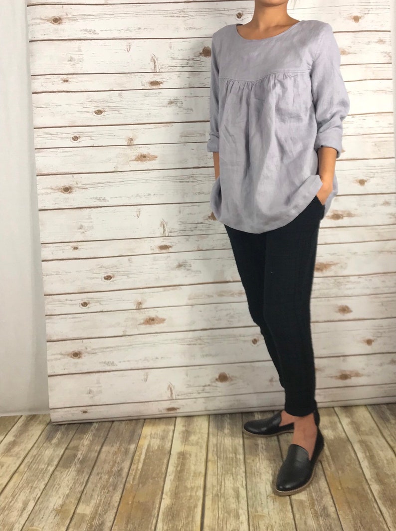 LT 1813/100% LINEN Blouse image 6