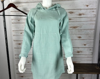 HD1001/MEADOW/ 100 Linen Hoodie Dress 34