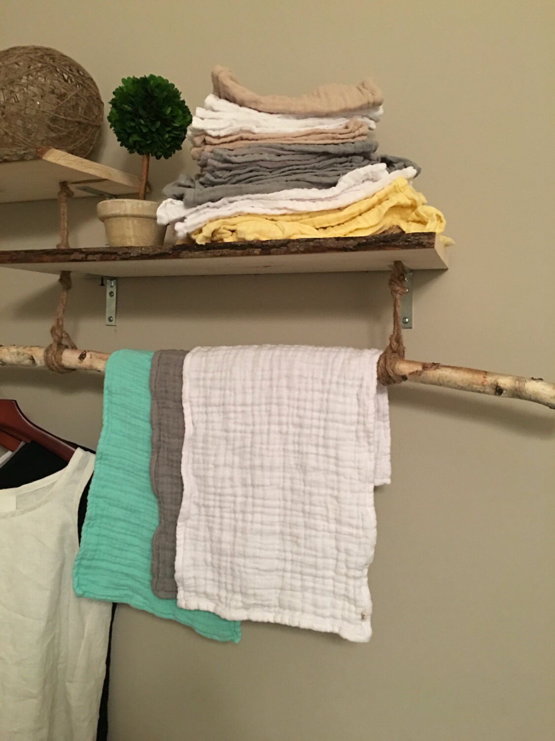 Muslin/ Gauze/ HAND Towels/double Layers Hand Towels SET of 6 Etsy