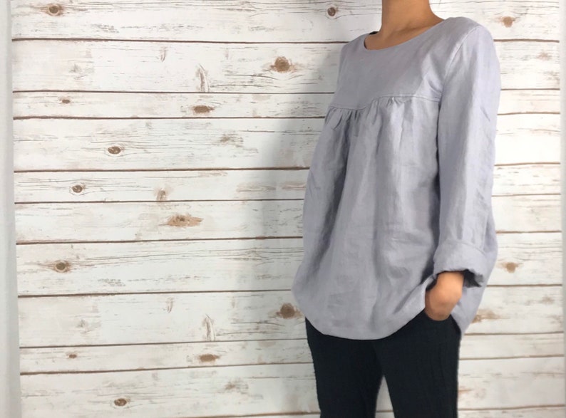 LT 1813/100% LINEN Blouse image 5