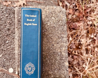 1955 The Oxford Book of English Verse Edited and Selected by Sor Arthur Quiller-Couch