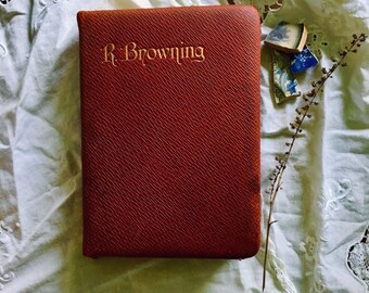 1919 Browning's Poetical Works Leatherbound