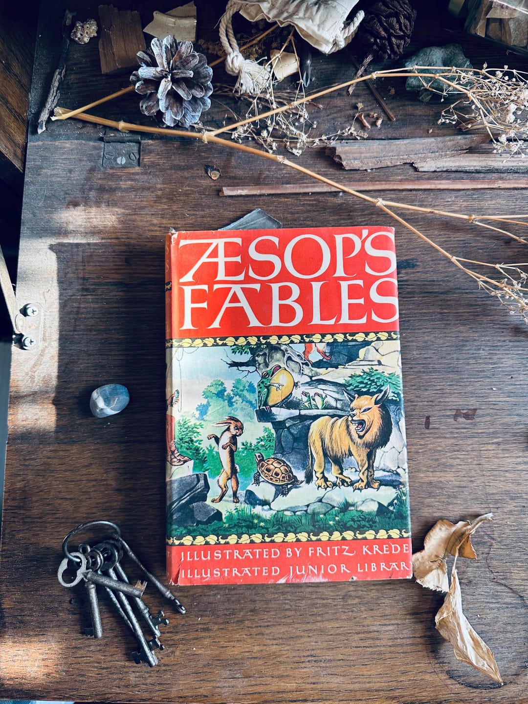 1947 イソップ童話イラスト入りジュニアライブラリー - Etsy 日本