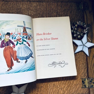 1954 Hans Brinker or the Silver Skates by Mary Mapes Dodge